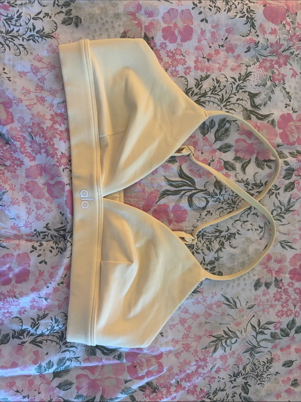 ALO Yoga butter yellow  splendor Bralette - Light Neutral Support